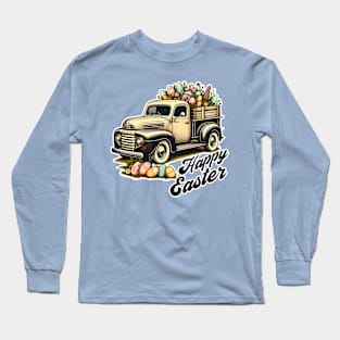 Happy Easter Truck Long Sleeve T-Shirt